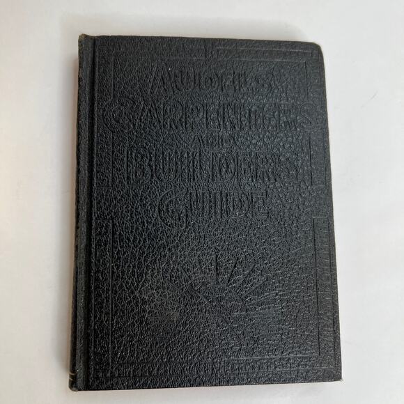Audels Carpenters and Builders Guide Book 2 Hardcover Embossed Leather 1951 copy - Picture 2 of 10
